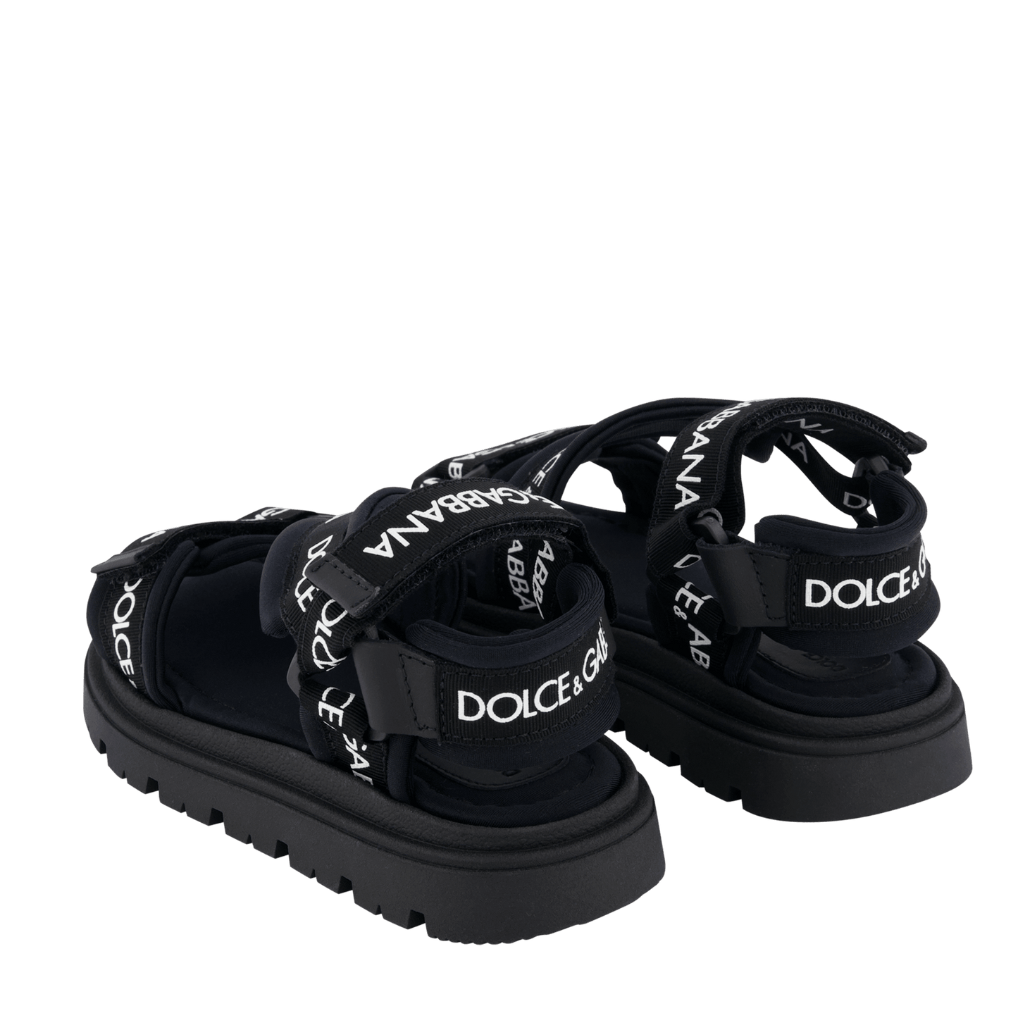 Dolce & Gabbana Kids Unisex Sandalen Zwart