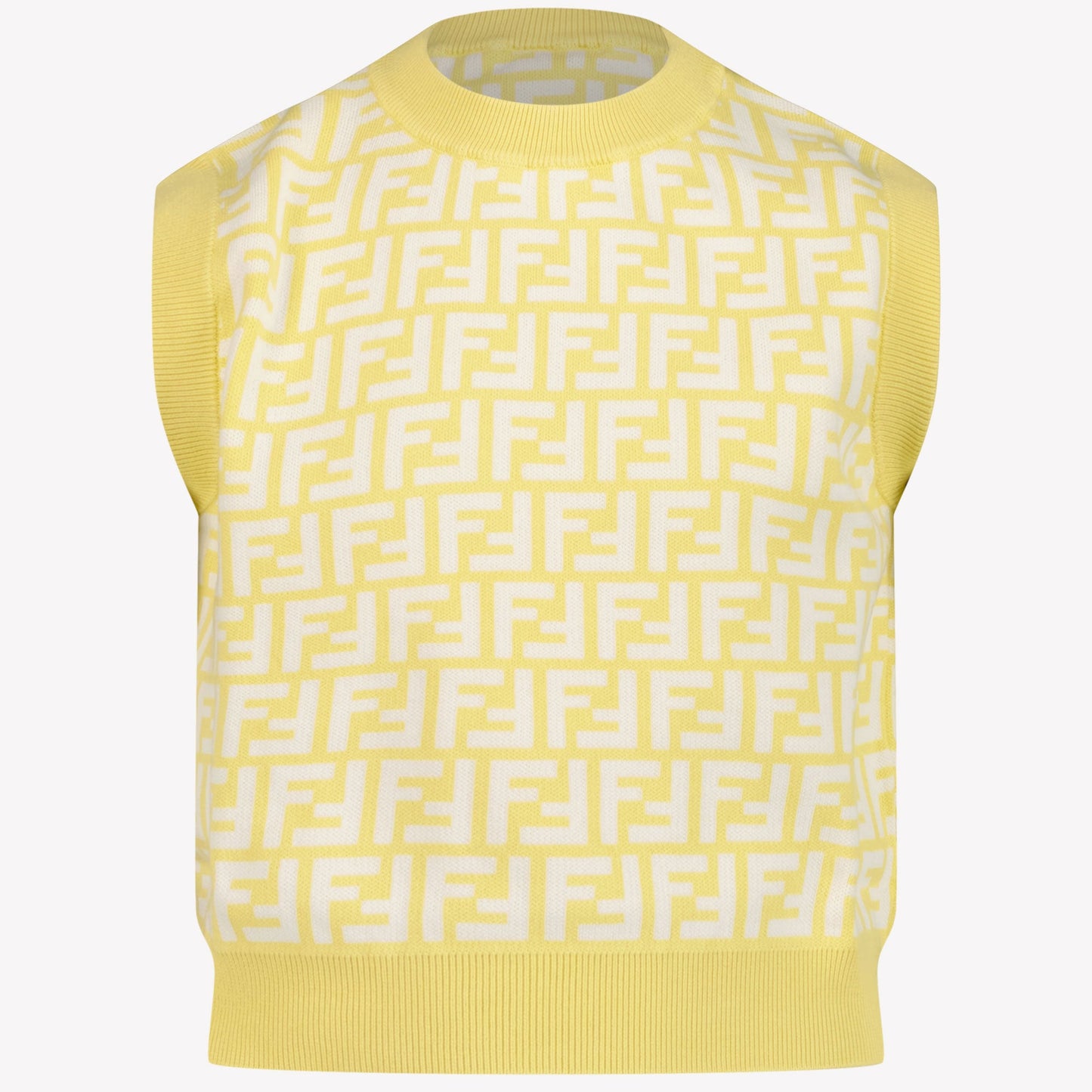 Fendi Kids Girls T-Shirt In Geel