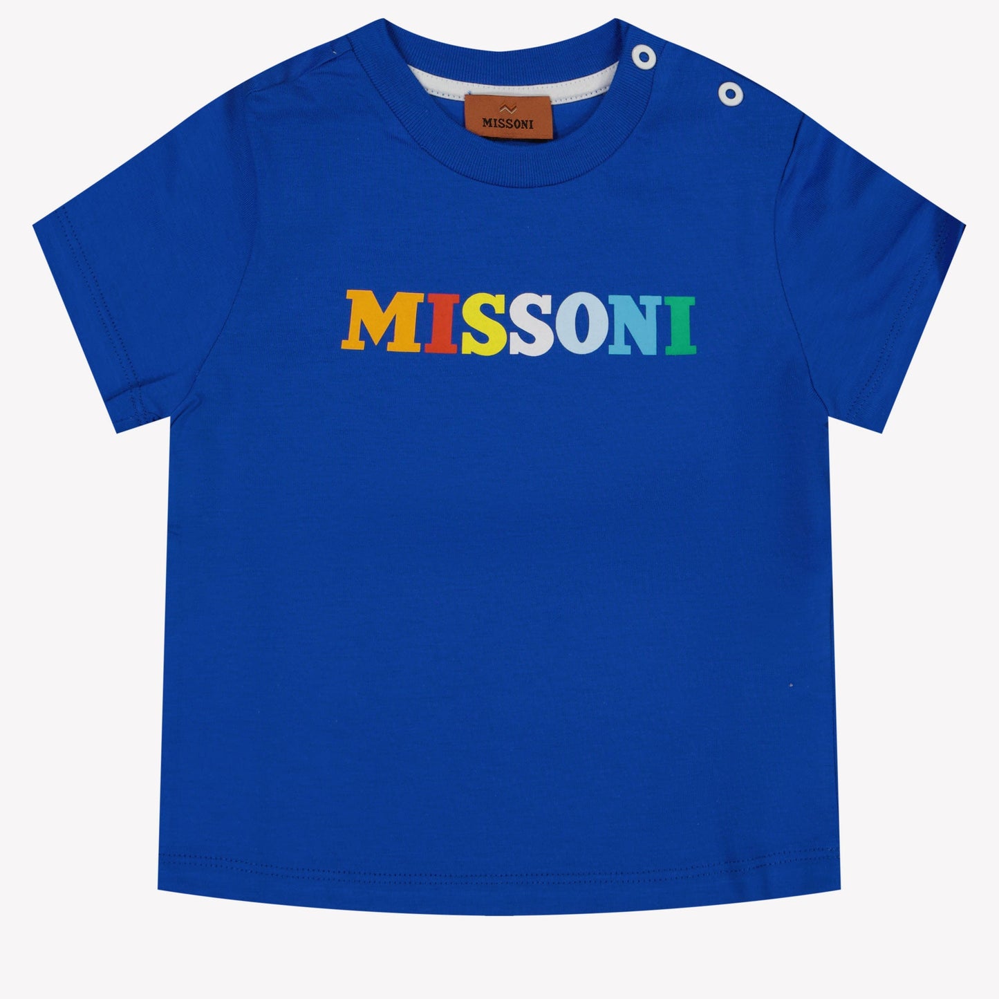 Missoni Baby Boy T-Shirt In Cobalt Blauw