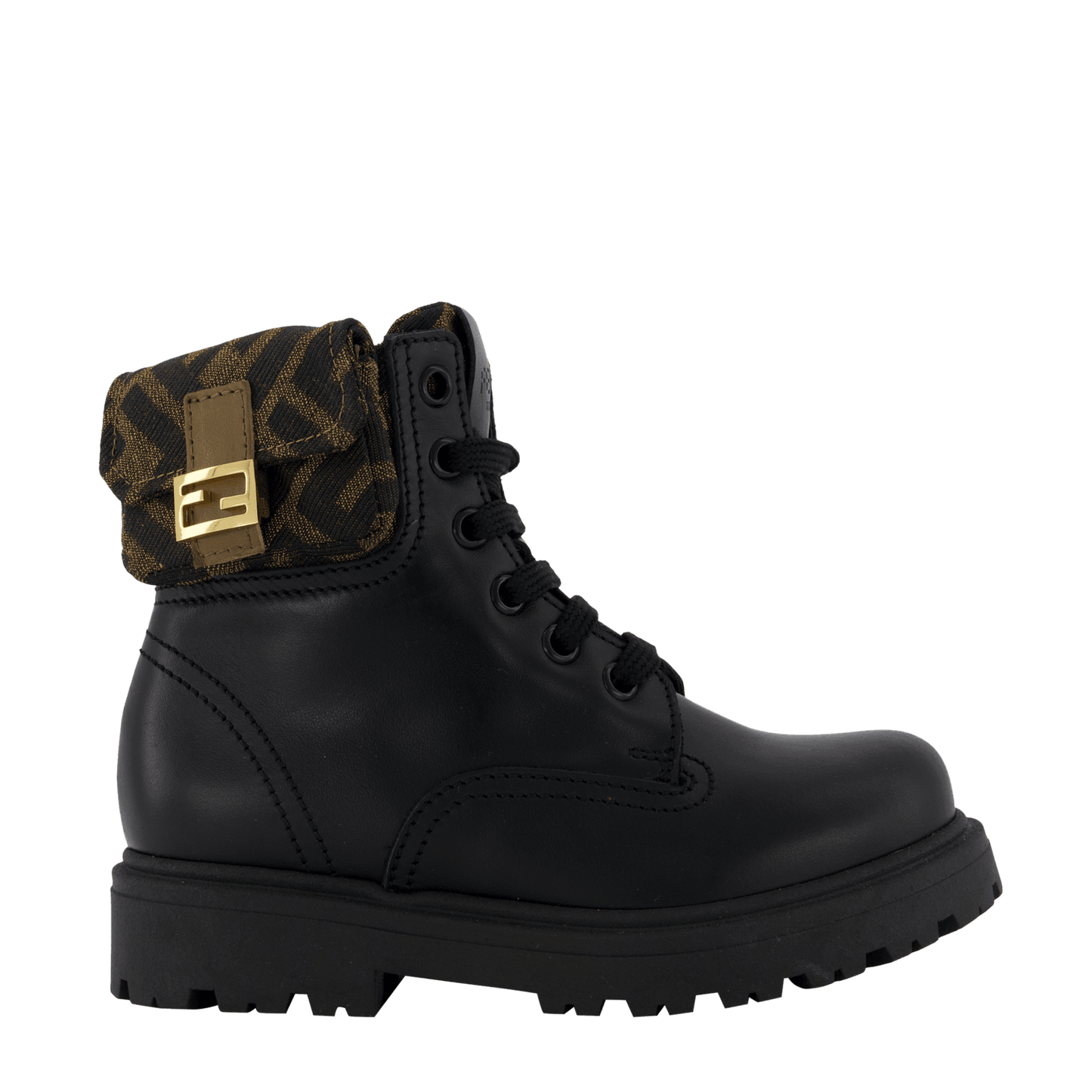 Fendi Kids Unisex Laarzen Zwart