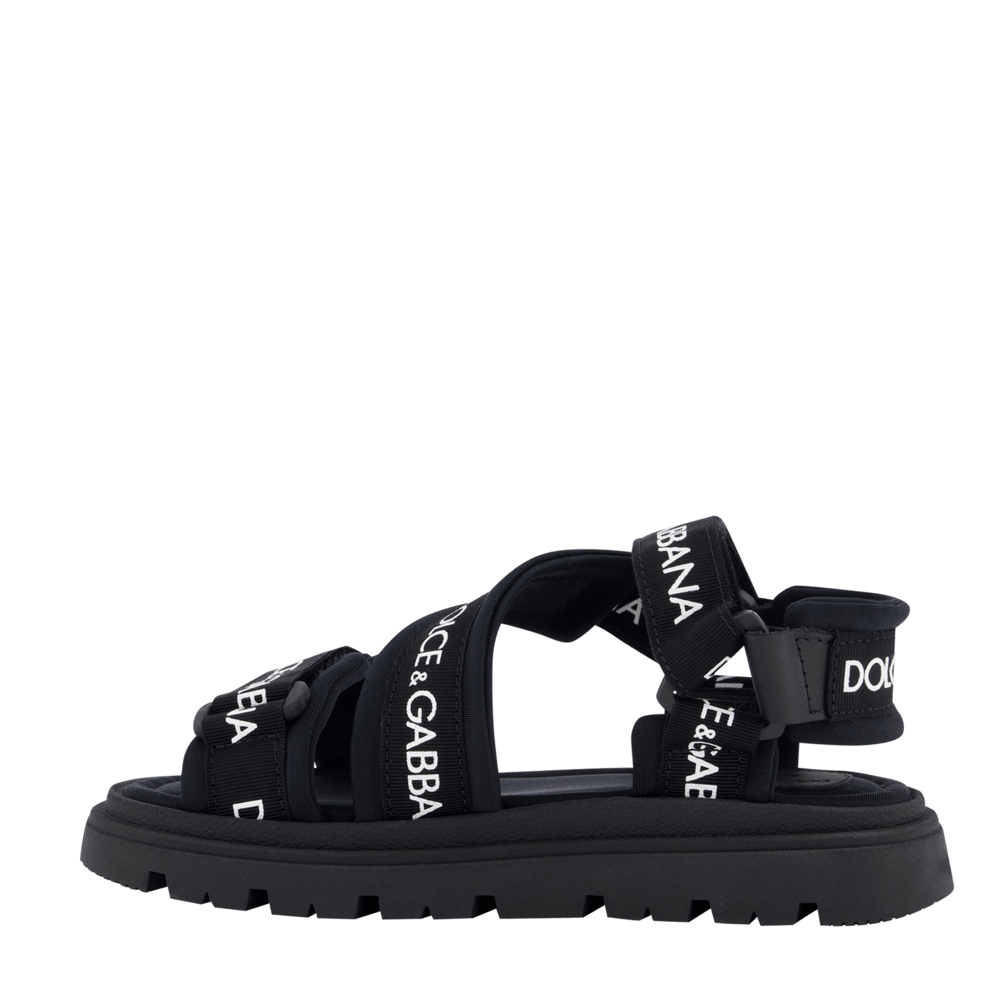 Dolce & Gabbana Kids Unisex Sandalen Zwart
