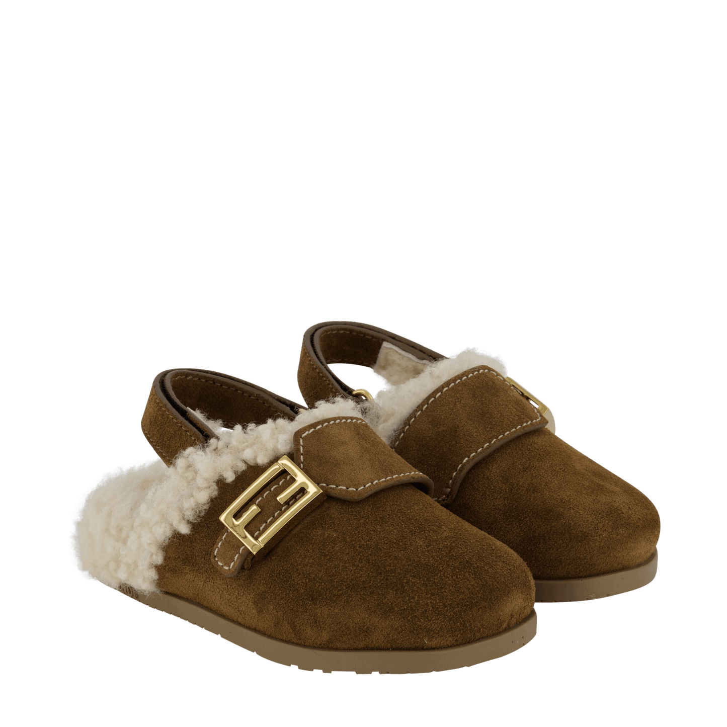 Fendi Kids Girls Sandalen Bruin