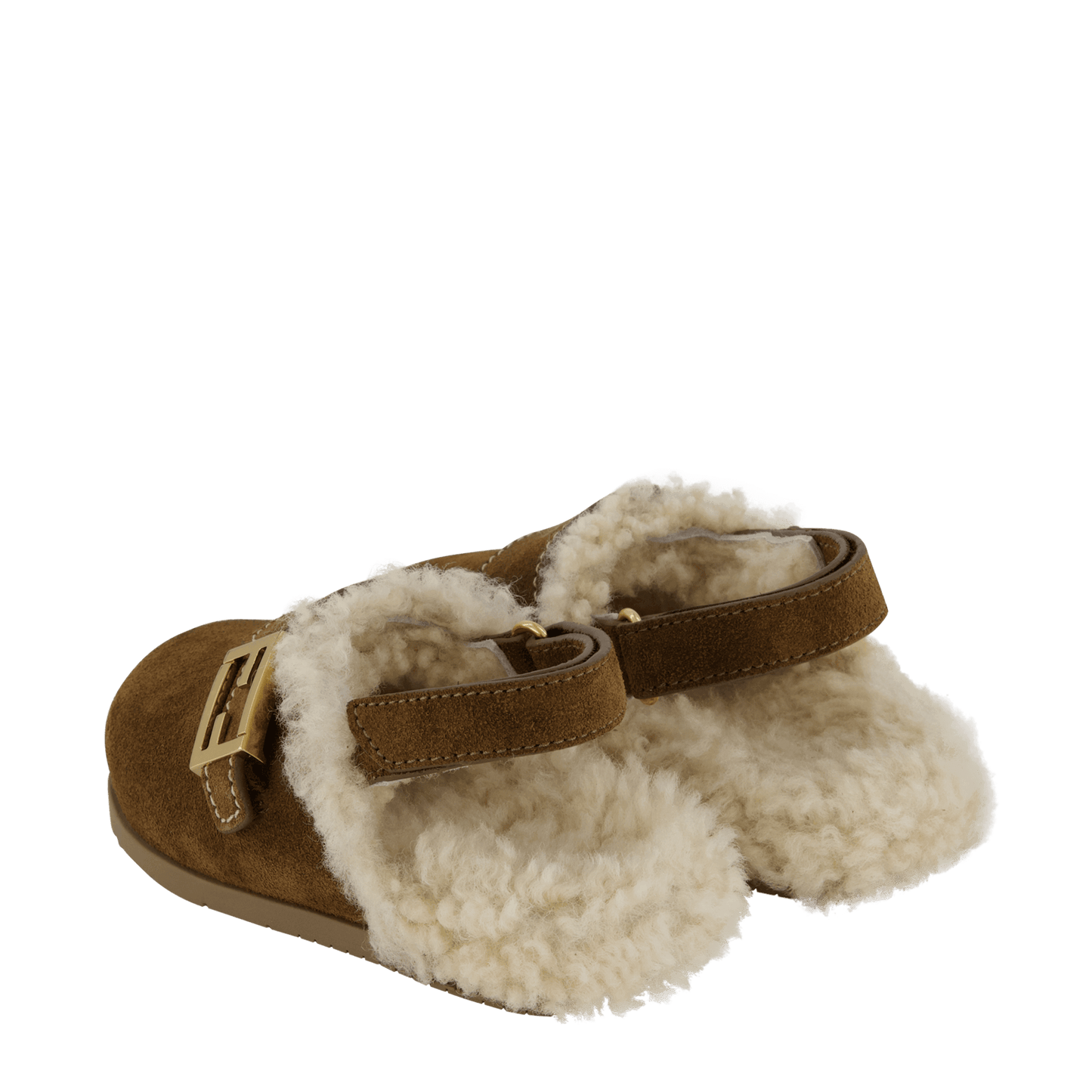 Fendi Kids Girls Sandalen Bruin