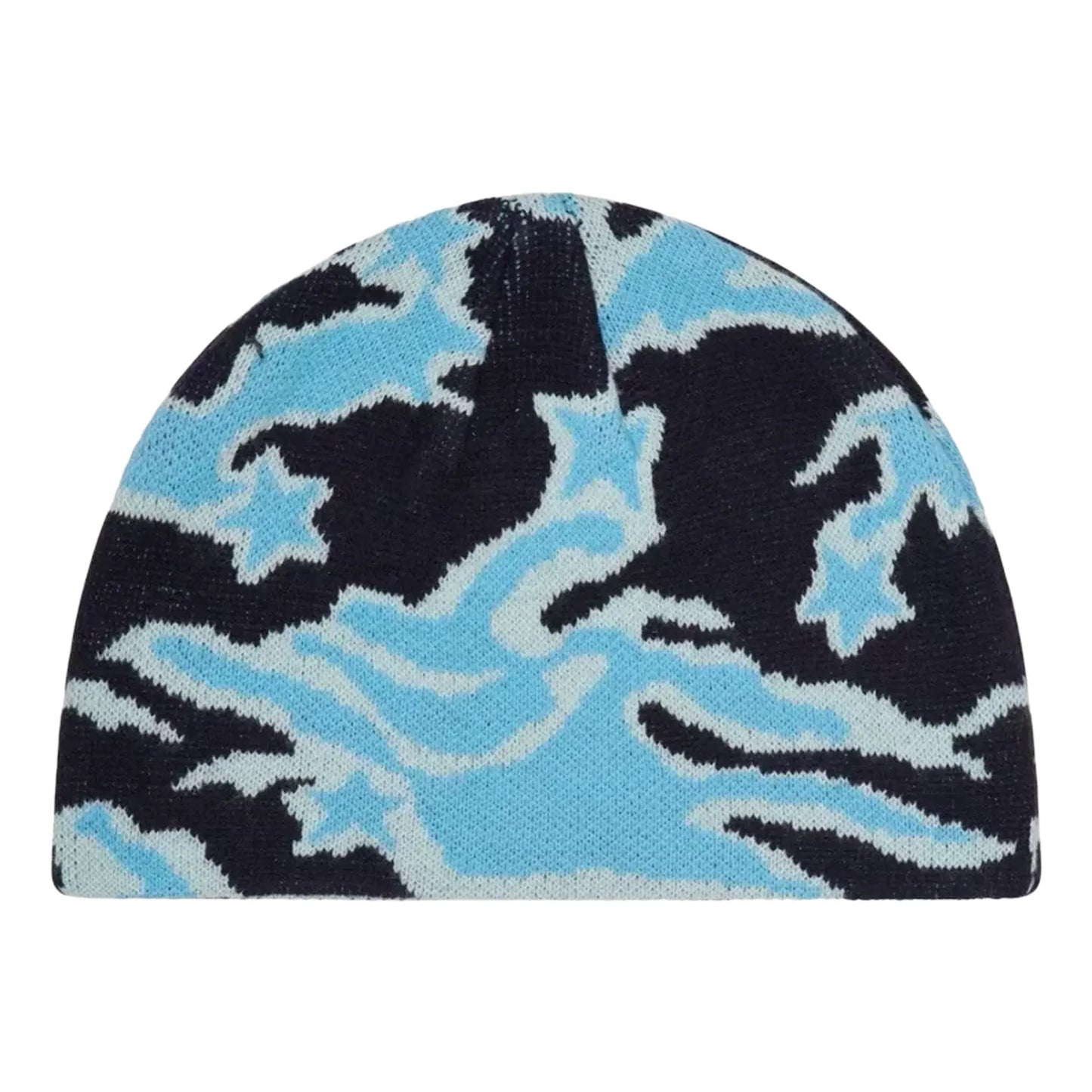 Broken Planet Star Camo Blue Beanie