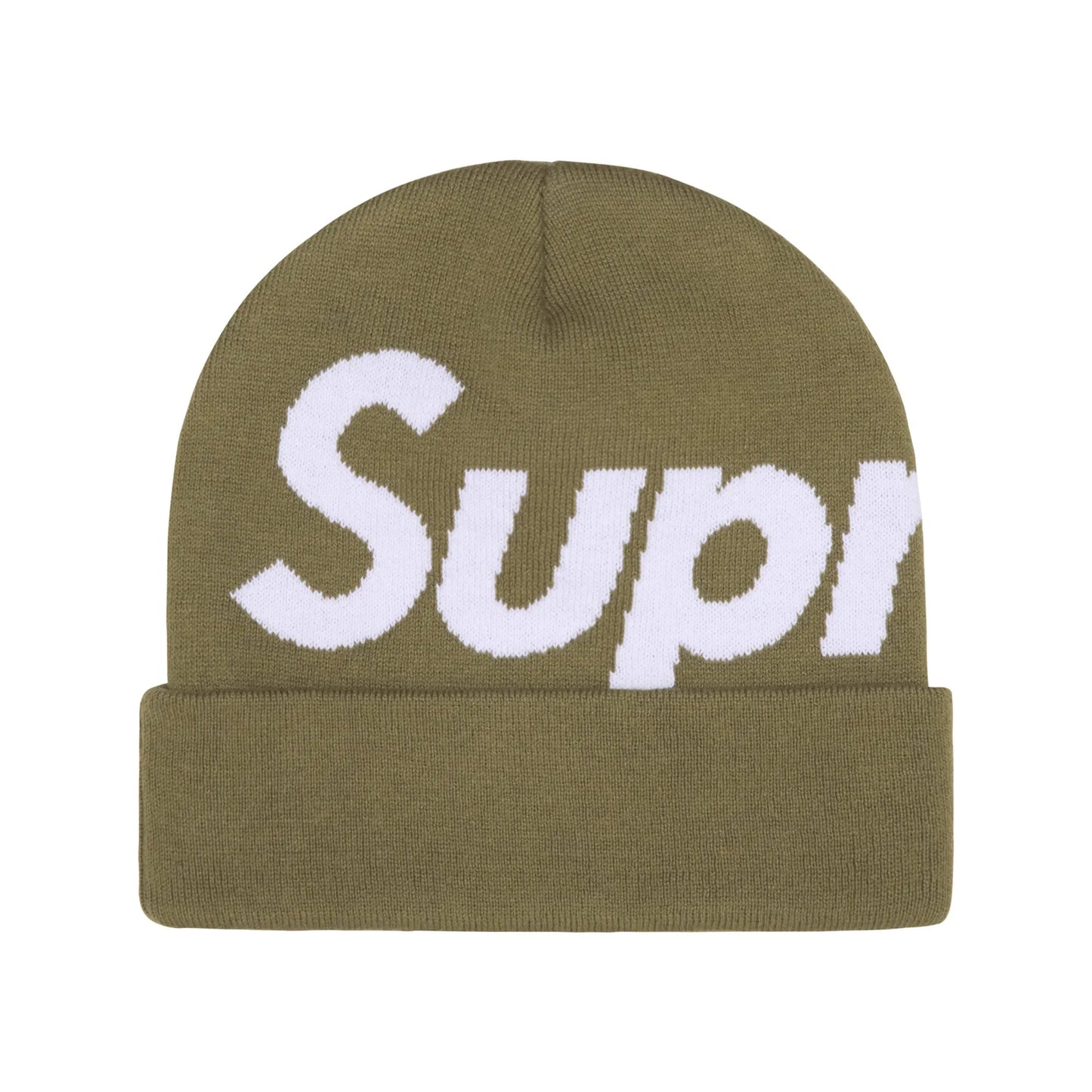 Supreme Big Logo Beanie Olive (FW24)