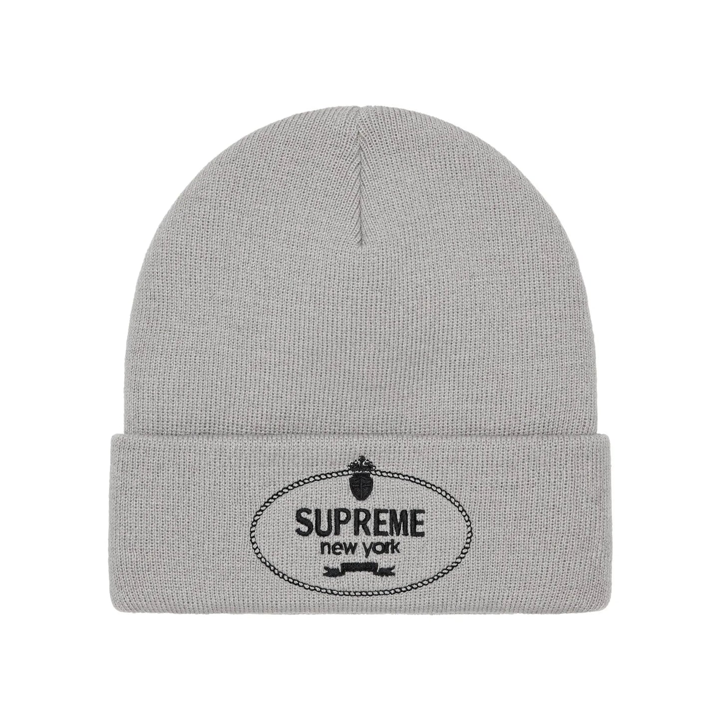 Supreme Crest Beanie Grey