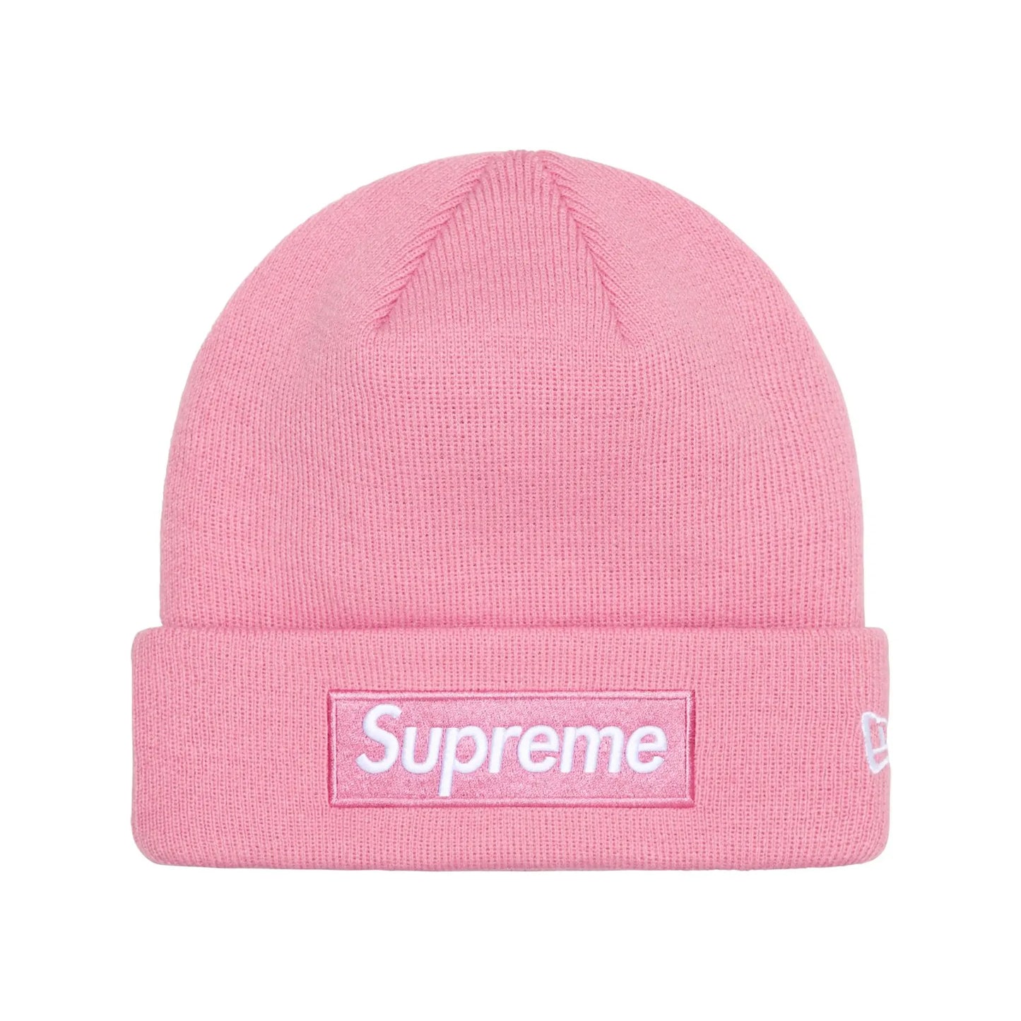 Supreme New Era Box Logo Beanie Dusty Pink (FW24)