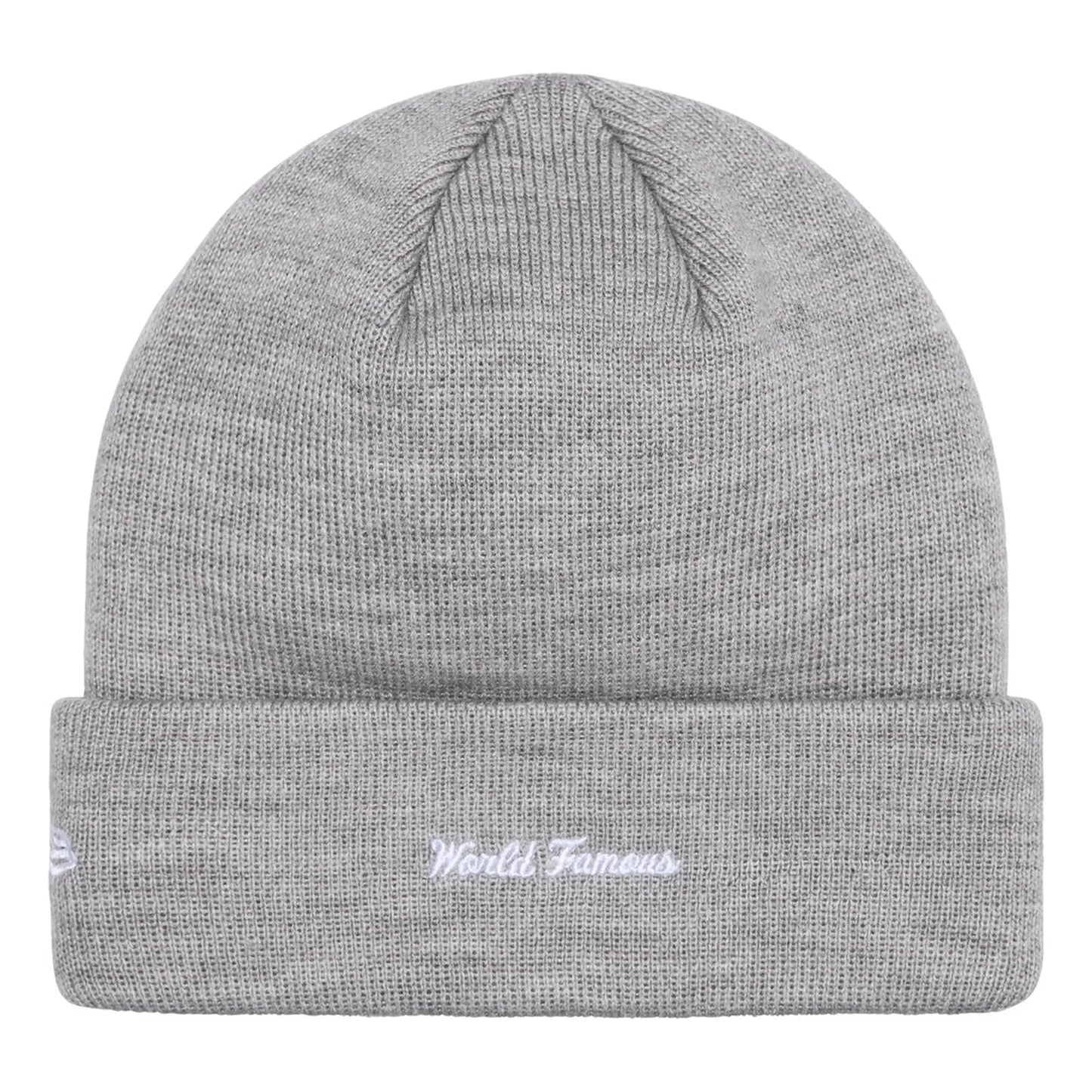 Supreme New Era Box Logo Beanie Heather Grey (FW24)