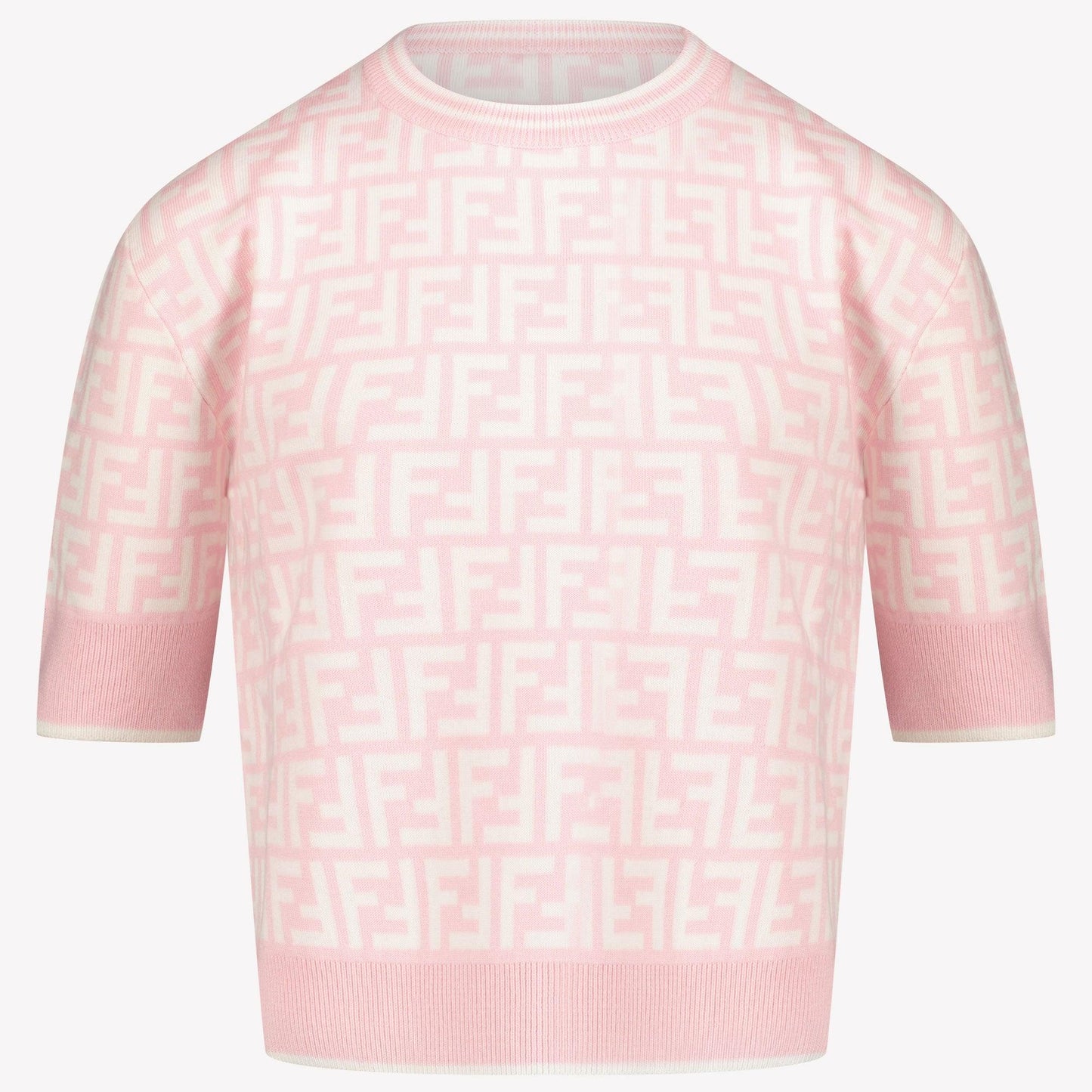 Fendi Kids Girls T-Shirt Licht Roze