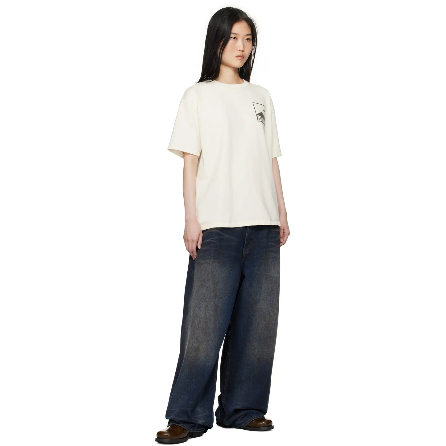 Rhude Chevron Cream T Shirt