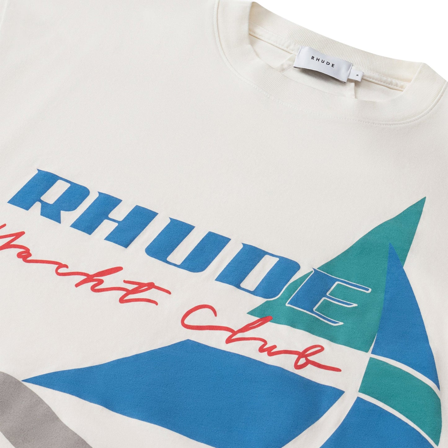 Rhude Yacht Club Vintage White T Shirt