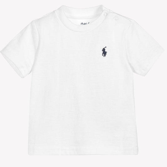 Ralph Lauren Baby Boy T-Shirt In Wit