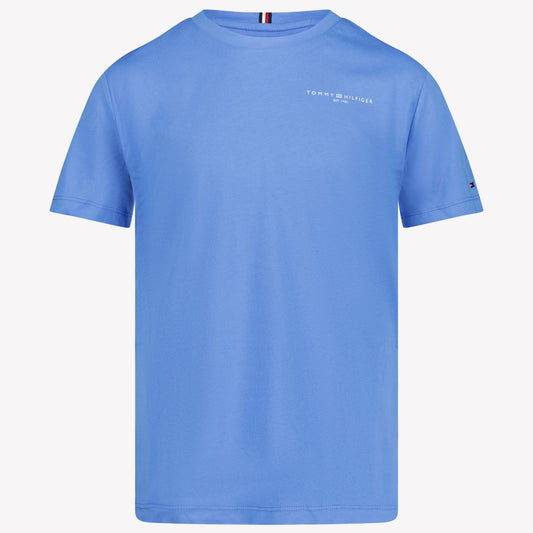 Kids Tommy Hilfiger - Unisex T-Shirt Cobalt Blauw