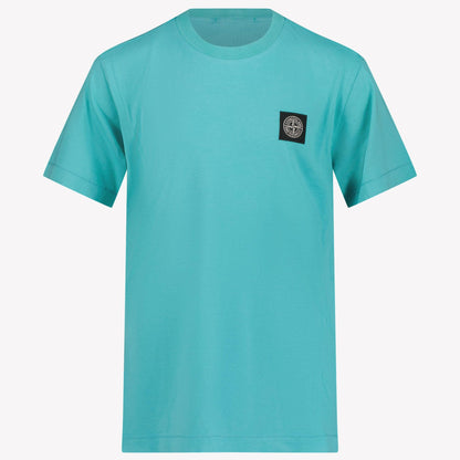 Kids Stone Island - Boy T-Shirt In Turquoise