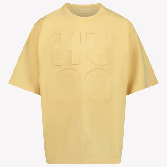 Kids HUGO - Boy T-Shirt In Geel