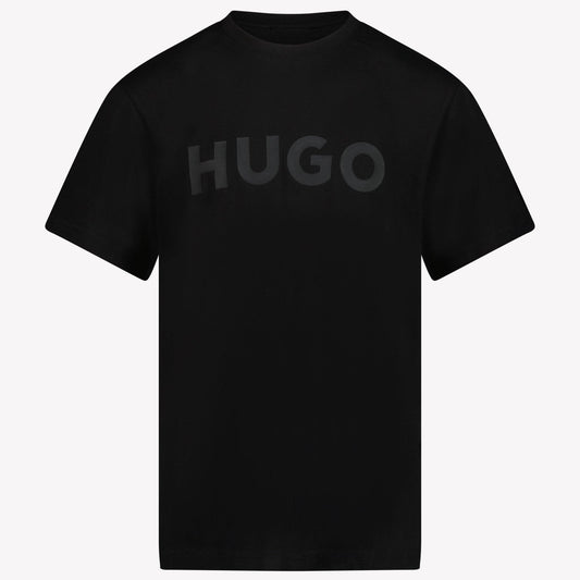 Kids HUGO - Boy T-Shirt In Zwart