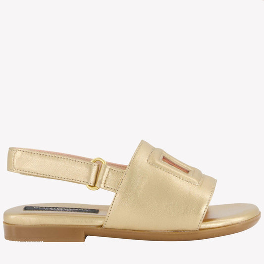 Dolce & Gabbana Girls Sandalen In Goud