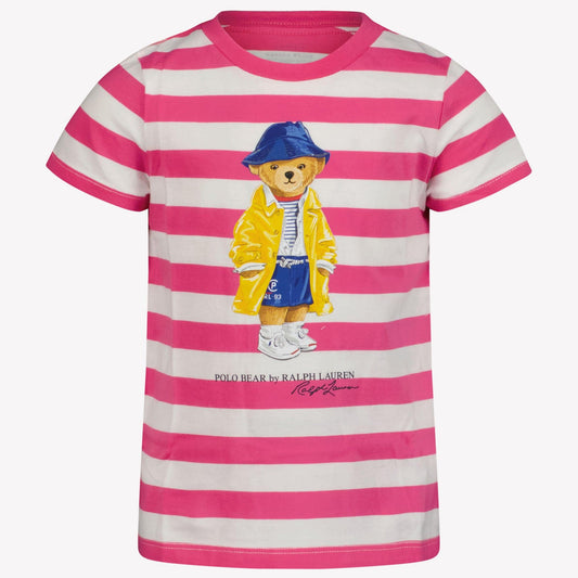 Ralph Lauren Kids Girls T-Shirt In Fuchsia