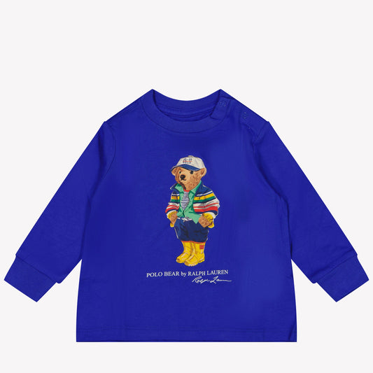 Ralph Lauren Baby Boy T-Shirt In Cobalt Blauw