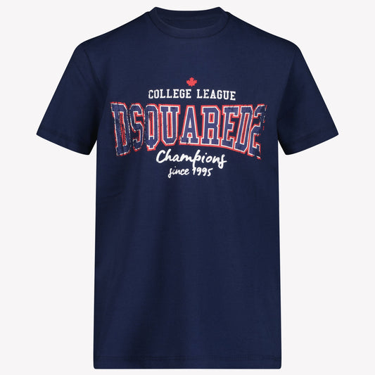 Kids Dsquared2 - Boy T-Shirt In Navy