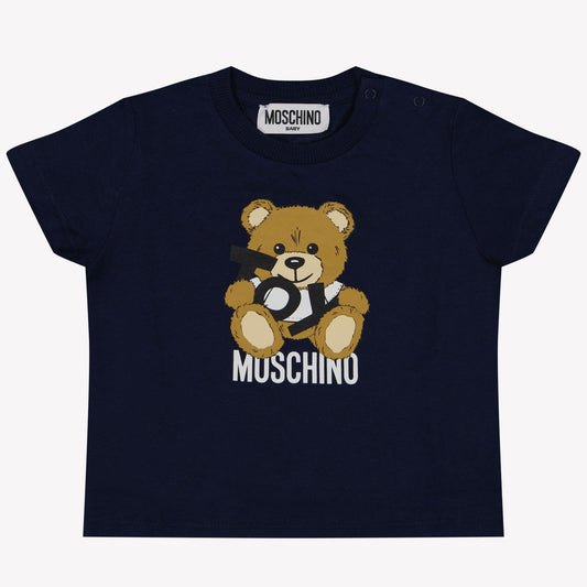 Moschino Baby Girls T-Shirt In Navy