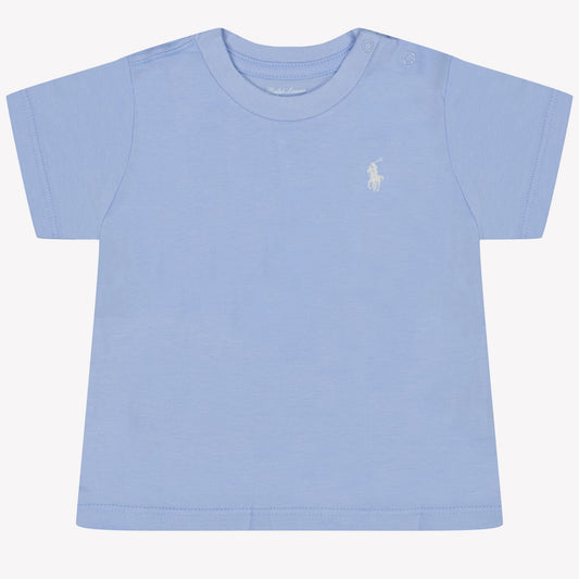 Ralph Lauren Baby Boy T-Shirt In Licht Blauw