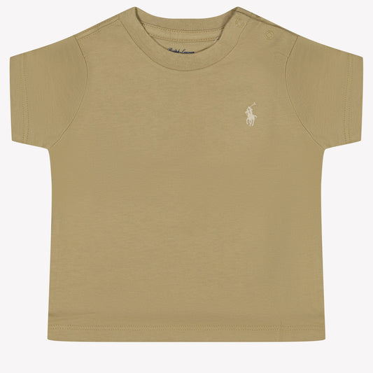 Ralph Lauren Baby Boy T-Shirt In Khaki
