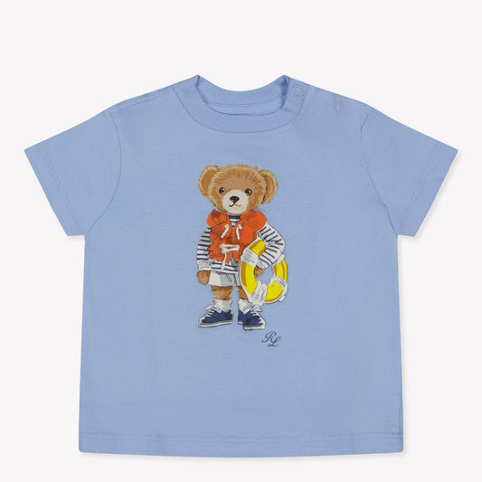 Ralph Lauren Baby Boy T-Shirt In Licht Blauw