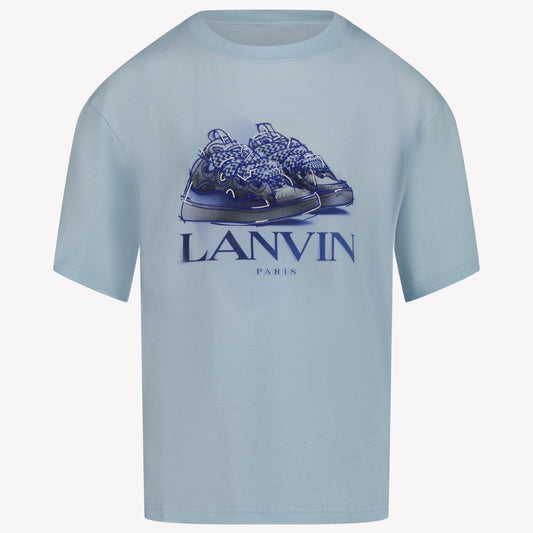 Kids Lanvin - Unisex T-Shirt In Licht Blauw