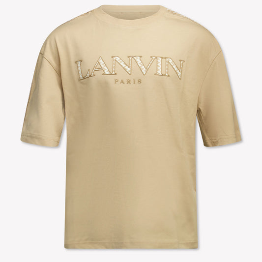 Kids Lanvin - Boy T-Shirt In Beige