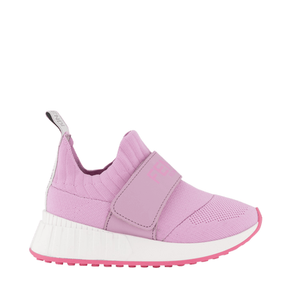 Fendi Kids Girls Sneakers Roze