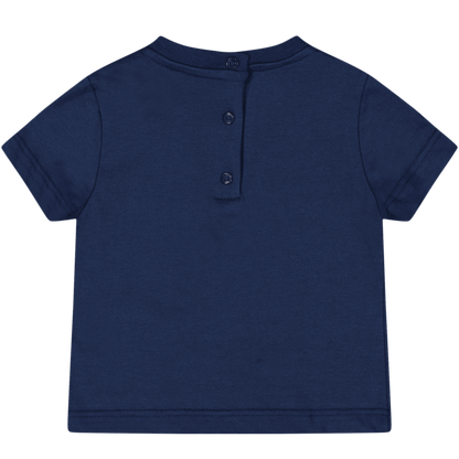 Fendi Baby Unisex T-Shirt Navy