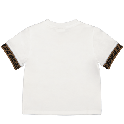 Fendi Baby Unisex T-Shirt Wit