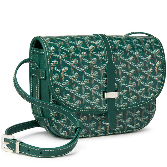 Goyard Goyardine Belvedere II Green PM Messenger Bag