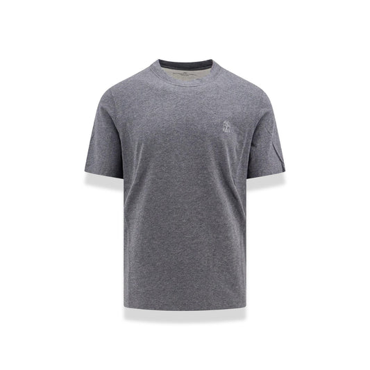 Cotton Jersey Logo Tee Grey