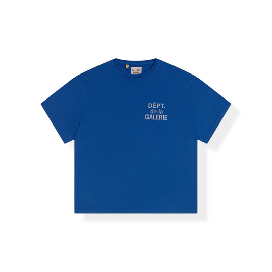 French Logo Tee Bright Blue