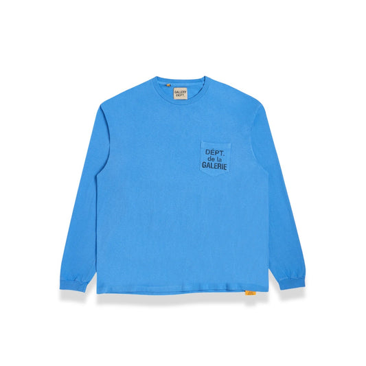 Dept De La Galerie Longsleeve Logo Tee blue
