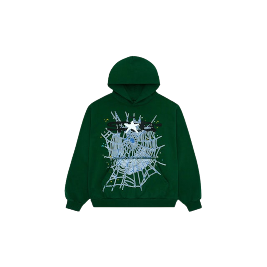 Sp5der Web Hoodie Hunter Green