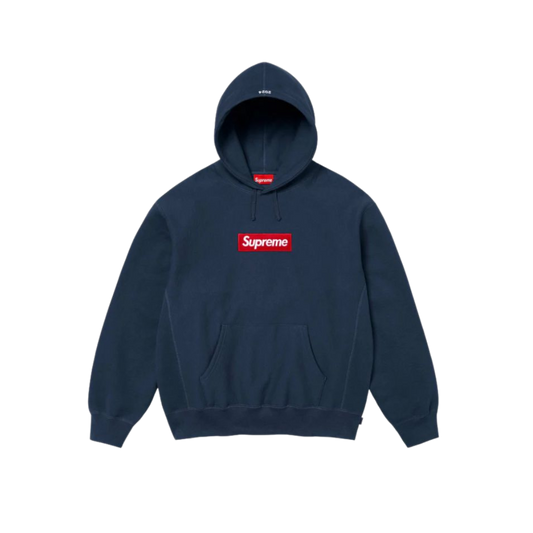 Supreme Box Logo Hooded Sweatshirt Sweatshirt (FW24) Navy