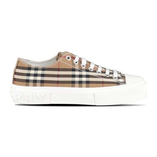 Jack Low' Check Trainers Birch Brown