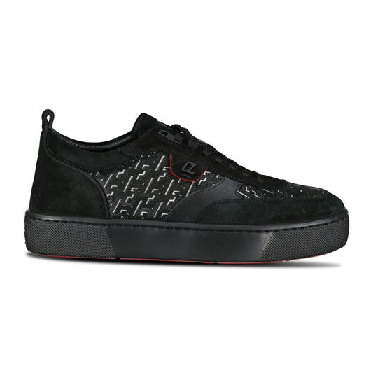 Happy Rui Suede Low Top Trainers Black