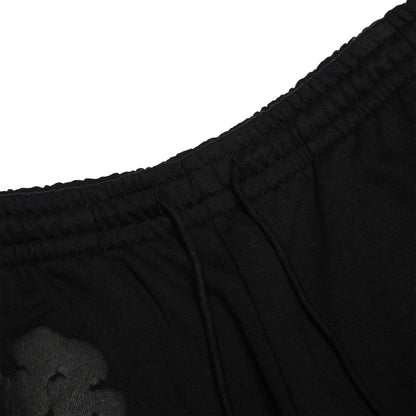 Denim Tears Cotton Wreath Black Monochrome Sweatpants