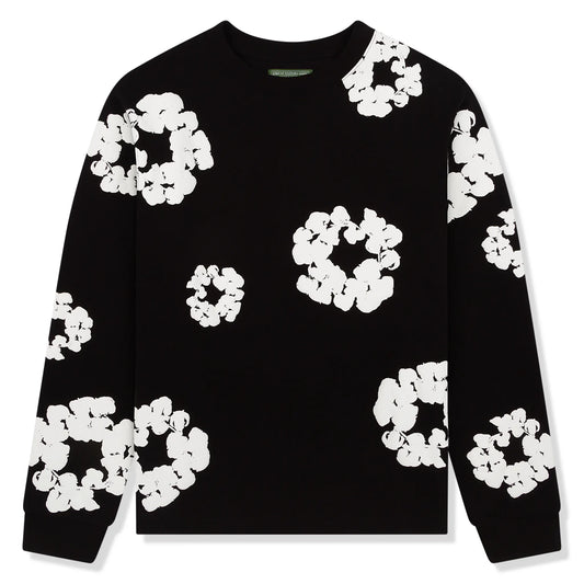 Denim Tears The Cotton Wreath Long-Sleeve Black T Shirt