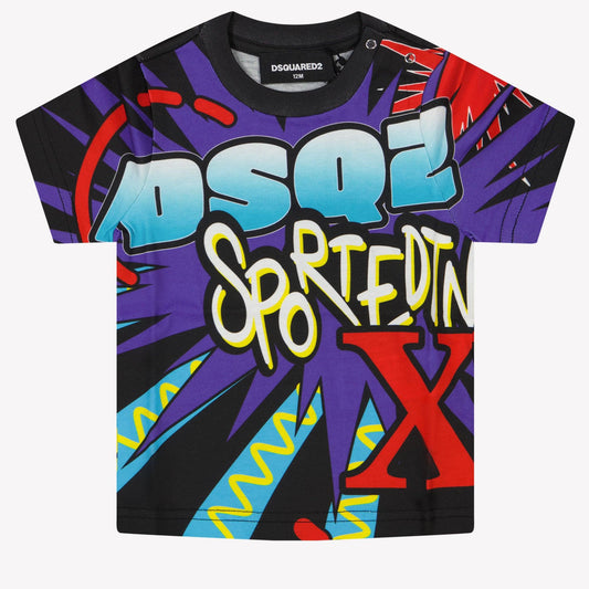 Dsquared2 Baby Girls T-shirt Zwart