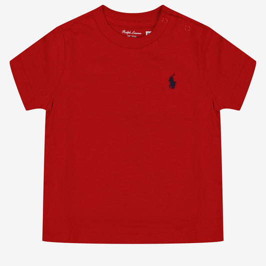 Ralph Lauren Baby Boy T-Shirt In Rood