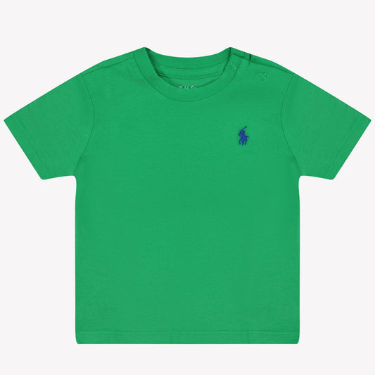 Ralph Lauren Baby Boy T-Shirt In Groen