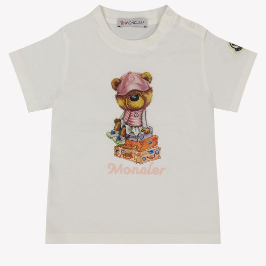 Moncler Baby Girls T-Shirt In Wit