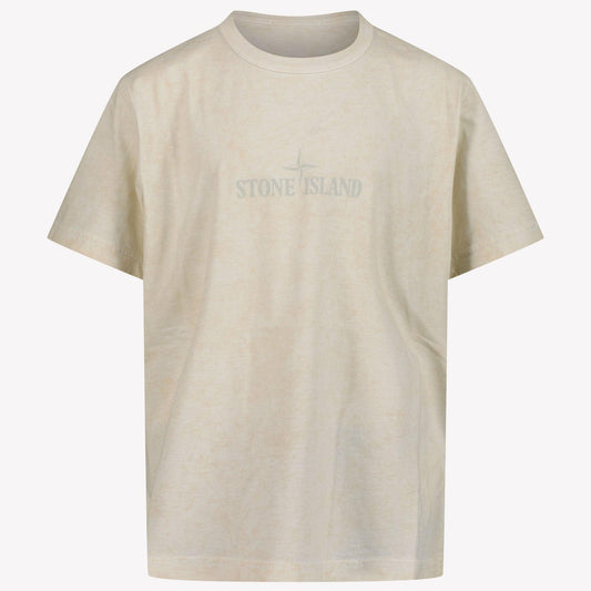 Kids Stone Island - Boy T-Shirt In Licht Beige