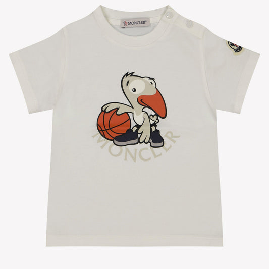 Moncler Baby Boy T-Shirt In Wit