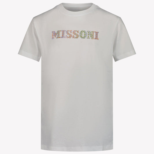 Missoni Kids Girls T-Shirt In Wit